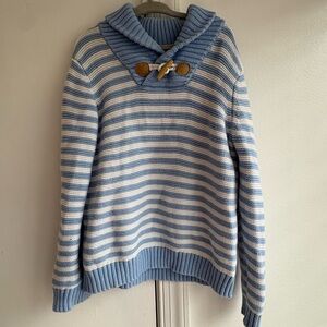 Janie and Jack Blue and White Striped Kids Sweater. Toddler boys size 5